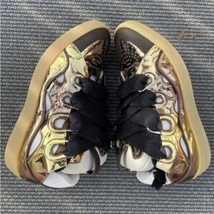 Lanvin Gold and Black Men's Sneakers